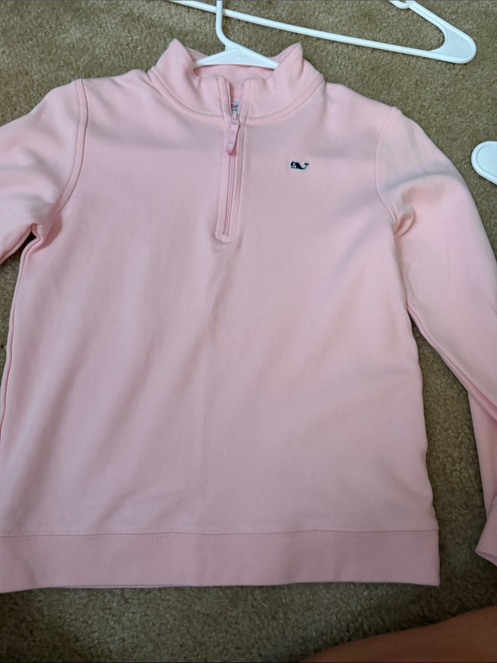 Vineyard Vines Light Pink Quarter-Zip Pullover